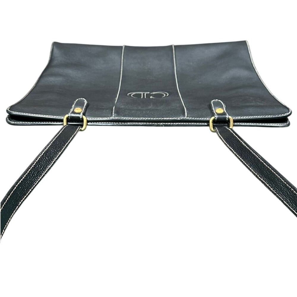 Christian Dior Vintage Black Leather Shoulder Bag - Picture 3 of 11
